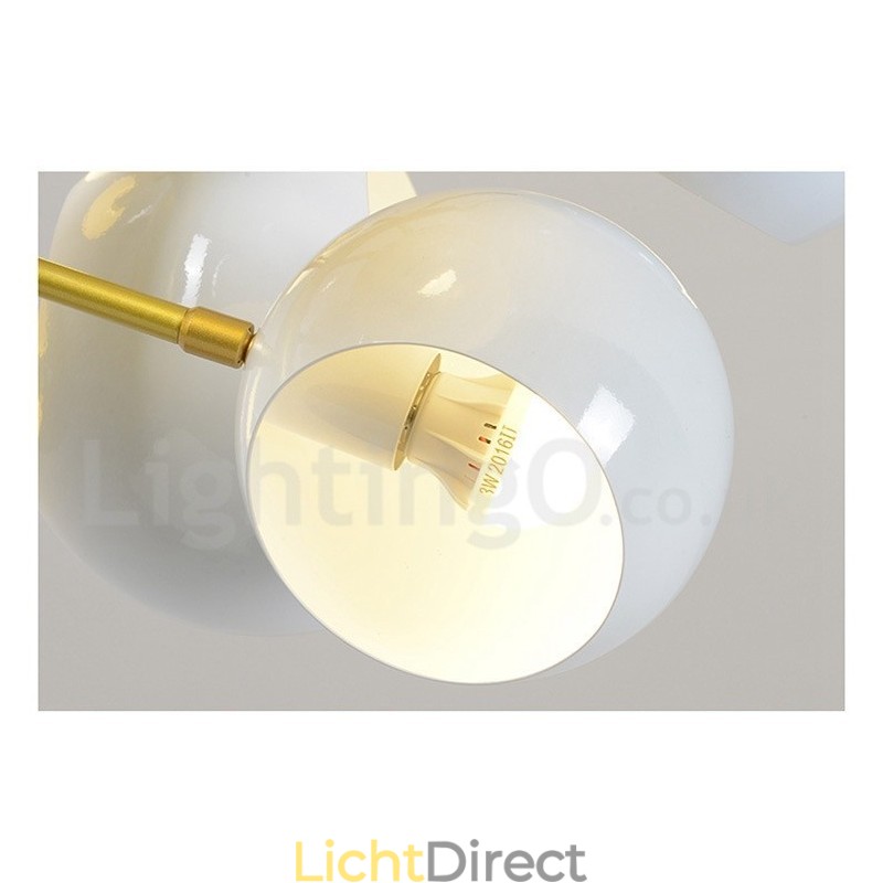 Witte 10-lichts moderne eigentijdse kroonluchterlamp