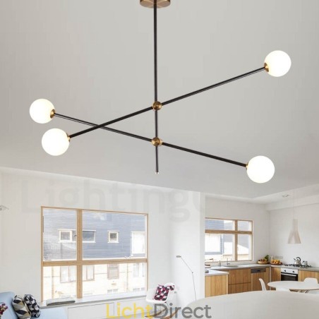 Moderne eigentijdse 4-lichts 2-laags kroonluchterlamp Moderne eigentijdse 4-lichts 2-laags kroonluchterlamp