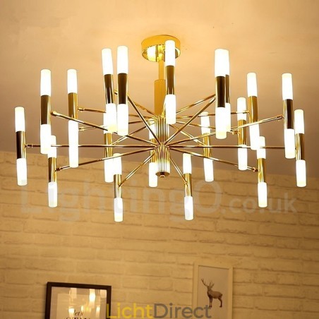 40 Licht Gouden 2-laags Moderne Hedendaagse Kroonluchterlamp 40 Licht Gouden 2-laags Moderne Hedendaagse Kroonluchterlamp