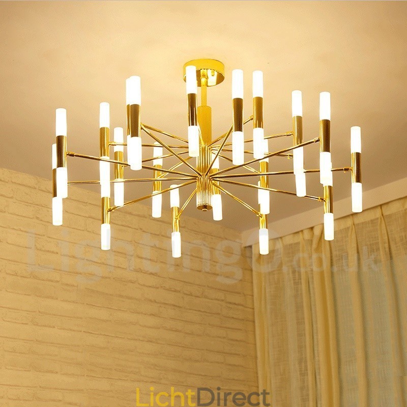 40 Licht Gouden 2-laags Moderne Hedendaagse Kroonluchterlamp