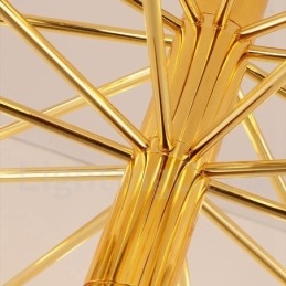 40 Licht Gouden 2-laags Moderne Hedendaagse Kroonluchterlamp