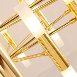 40 Licht Gouden 2-laags Moderne Hedendaagse Kroonluchterlamp