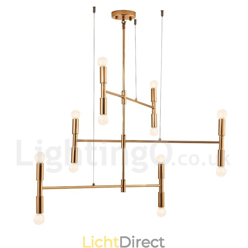 8 Licht 3-laags moderne eigentijdse kroonluchterlamp