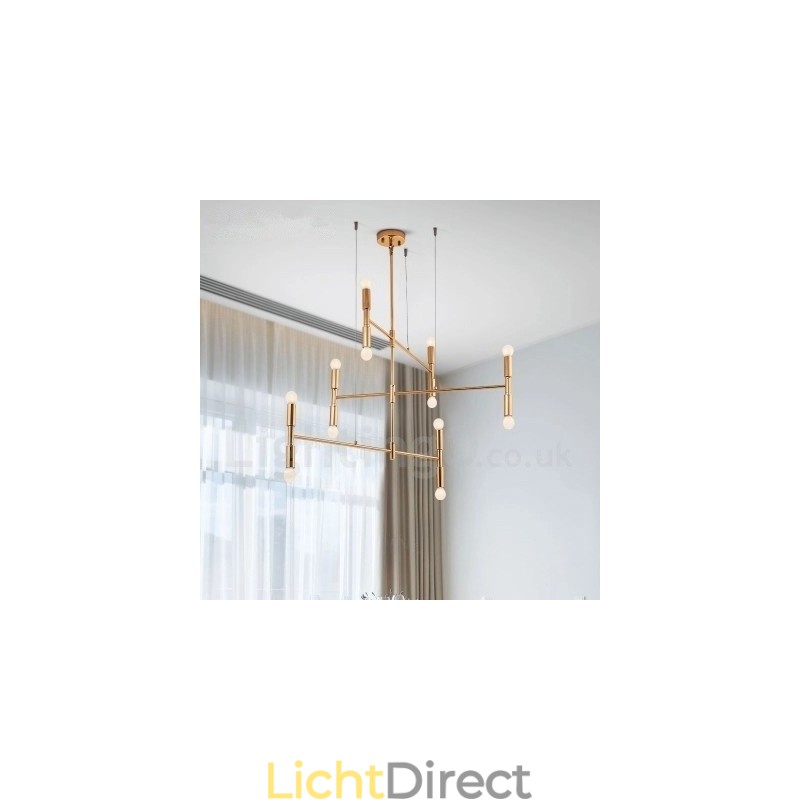 8 Licht 3-laags moderne eigentijdse kroonluchterlamp