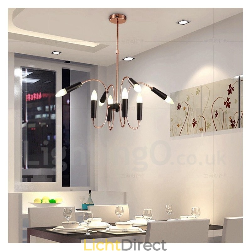 2 Tier 8-lichts moderne eigentijdse kroonluchterlamp