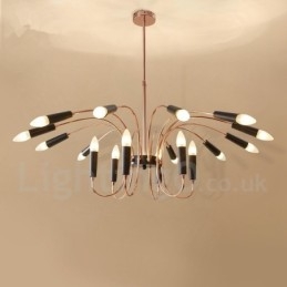 2 Tier 18 Licht Moderne Hedendaagse Kroonluchterlamp