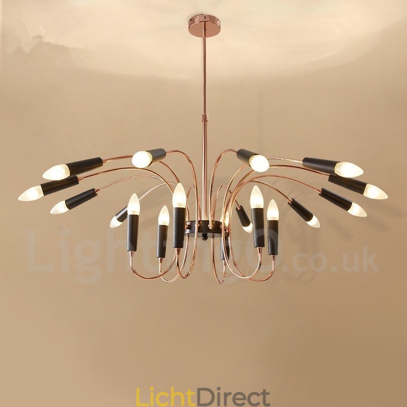2 Tier 18 Licht Moderne Hedendaagse Kroonluchterlamp