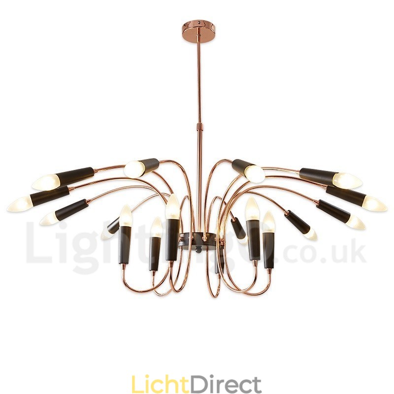 2 Tier 18 Licht Moderne Hedendaagse Kroonluchterlamp