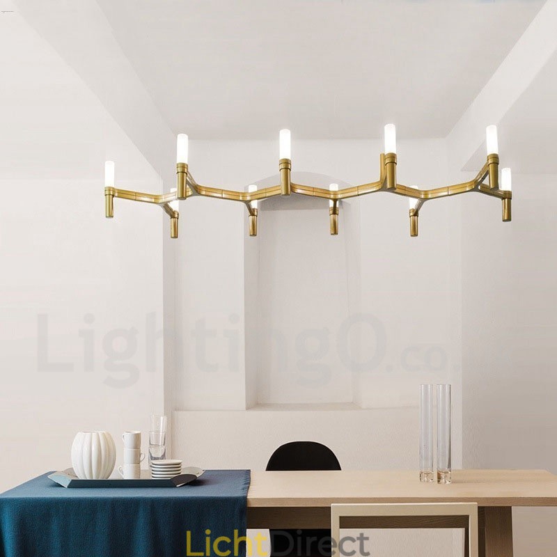 10 Lichte Enkele Laag Moderne Hedendaagse Kroonluchter Lamp Licht