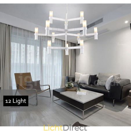 12 Licht 3-laags moderne eigentijdse kroonluchterlamp 12 Licht 3-laags moderne eigentijdse kroonluchterlamp