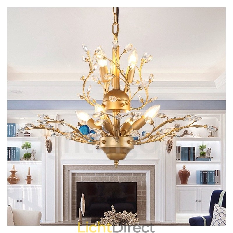 60CM Hoogte 45CM Breed Moderne Hedendaagse 7 Licht Kroonluchter Lamp Licht