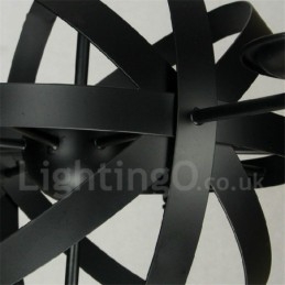 Retro Vintage Metalen 6 Lichts Enkelvoudige Kroonluchterlamp