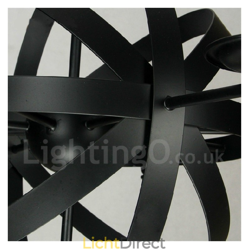 Retro Vintage Metalen 6 Lichts Enkelvoudige Kroonluchterlamp