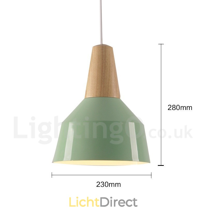 1 Lichts Moderne Hedendaagse Houten Hanglamp