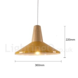 1 Lichts Moderne Hedendaagse Houten Hanglamp
