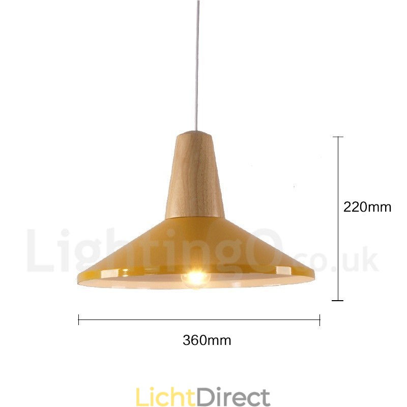 1 Lichts Moderne Hedendaagse Houten Hanglamp