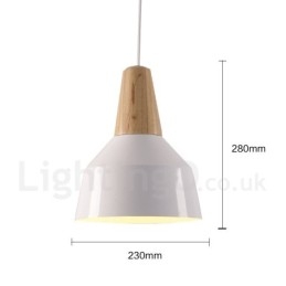 1 Lichts Moderne Hedendaagse Houten Hanglamp