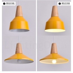 1 Lichts Moderne Hedendaagse Houten Hanglamp