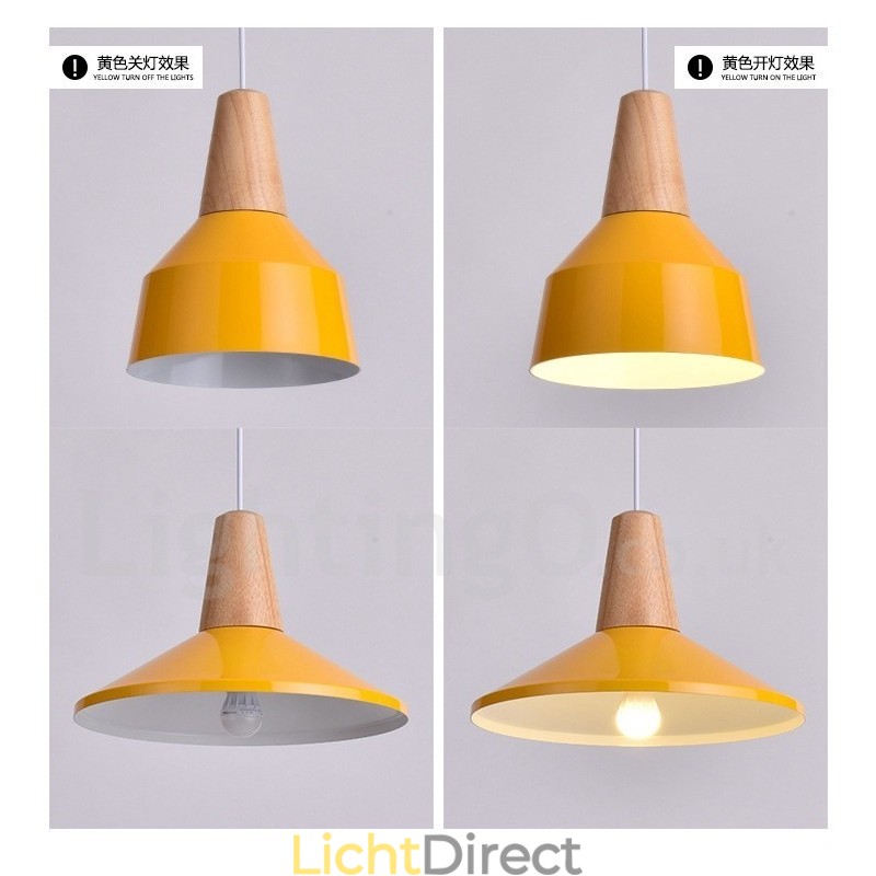 1 Lichts Moderne Hedendaagse Houten Hanglamp