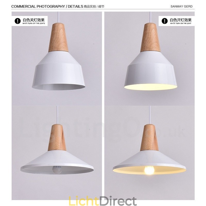 1 Lichts Moderne Hedendaagse Houten Hanglamp