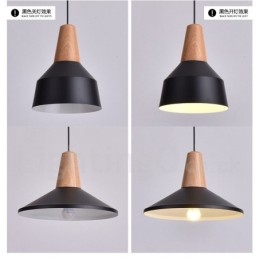 1 Lichts Moderne Hedendaagse Houten Hanglamp