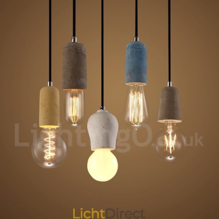 1 Licht Rustieke Lodge Betonnen Hanglamp 1 Licht Rustieke Lodge Betonnen Hanglamp