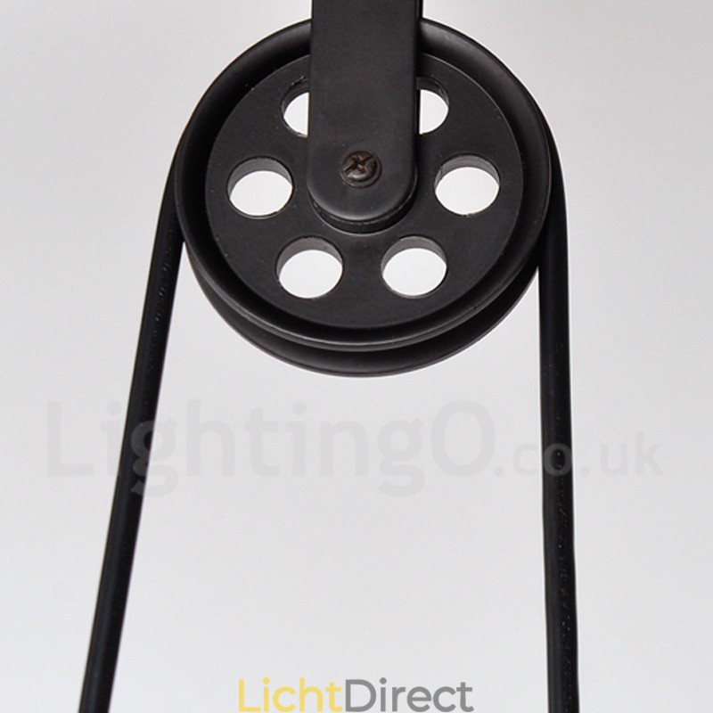 2-lichts landelijke vintage metalen hanglamp