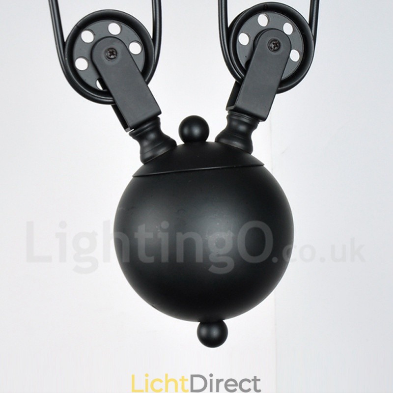 3-lichts landelijke vintage metalen hanglamp