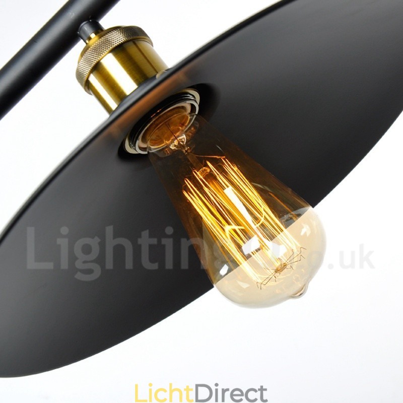 3-lichts landelijke vintage metalen hanglamp