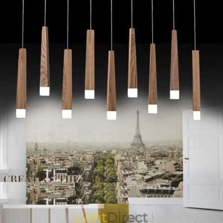 1 Lichts Moderne Hedendaagse Houten Hanglamp 1 Lichts Moderne Hedendaagse Houten Hanglamp