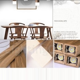 1 Lichts Moderne Hedendaagse Houten Hanglamp