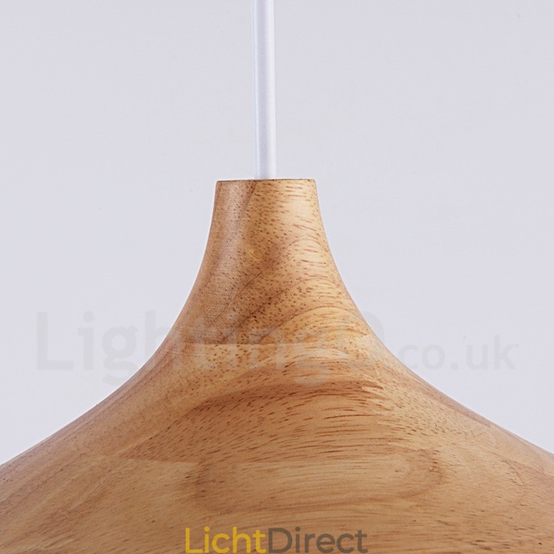 1 Lichts Moderne Hedendaagse Houten Hanglamp