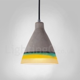 1-lichts vintage betonnen hanglamp