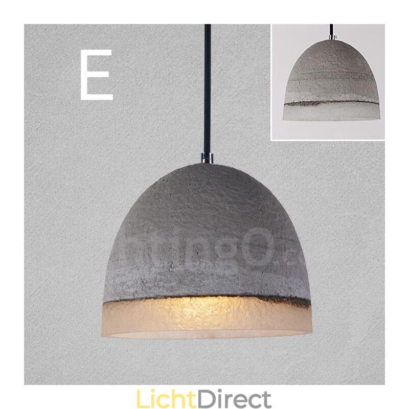 1-lichts vintage betonnen hanglamp