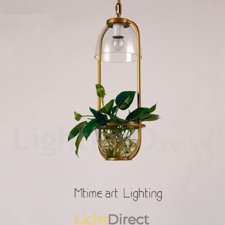 Traditionele klassieke hanglamp met één lichtbron van glas Traditionele klassieke hanglamp met één lichtbron van glas