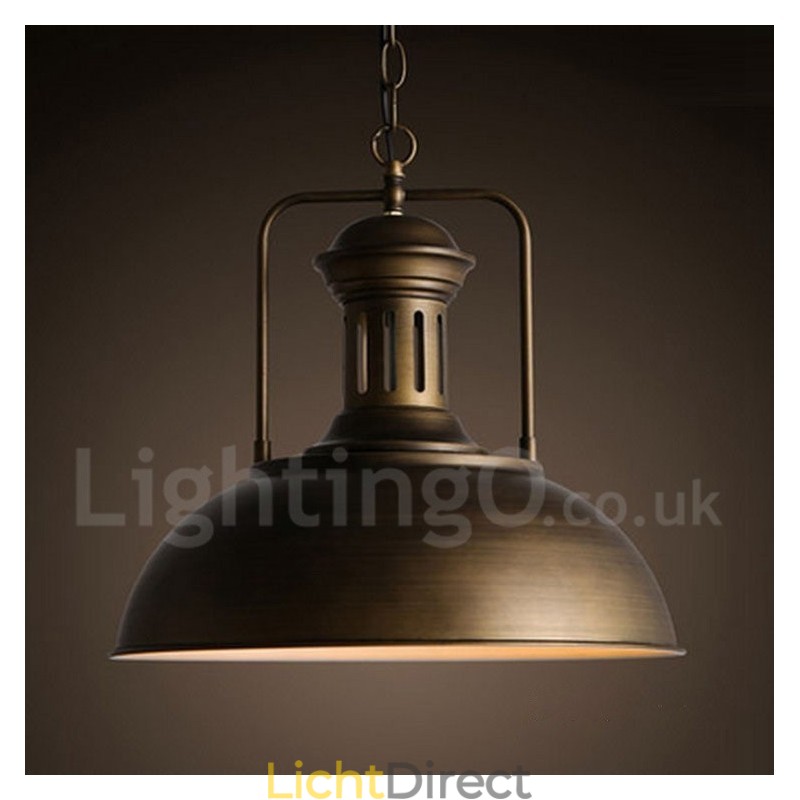 Zwarte vintage metalen hanglamp