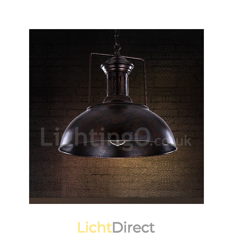Zwarte vintage metalen hanglamp