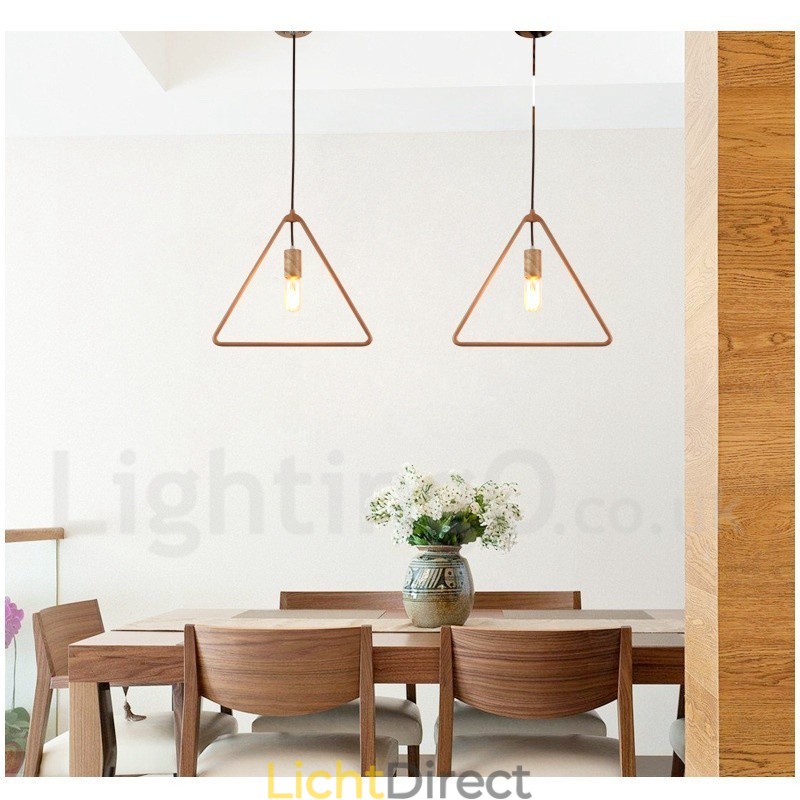 1 Licht Rustieke Lodge Houten Hanglamp