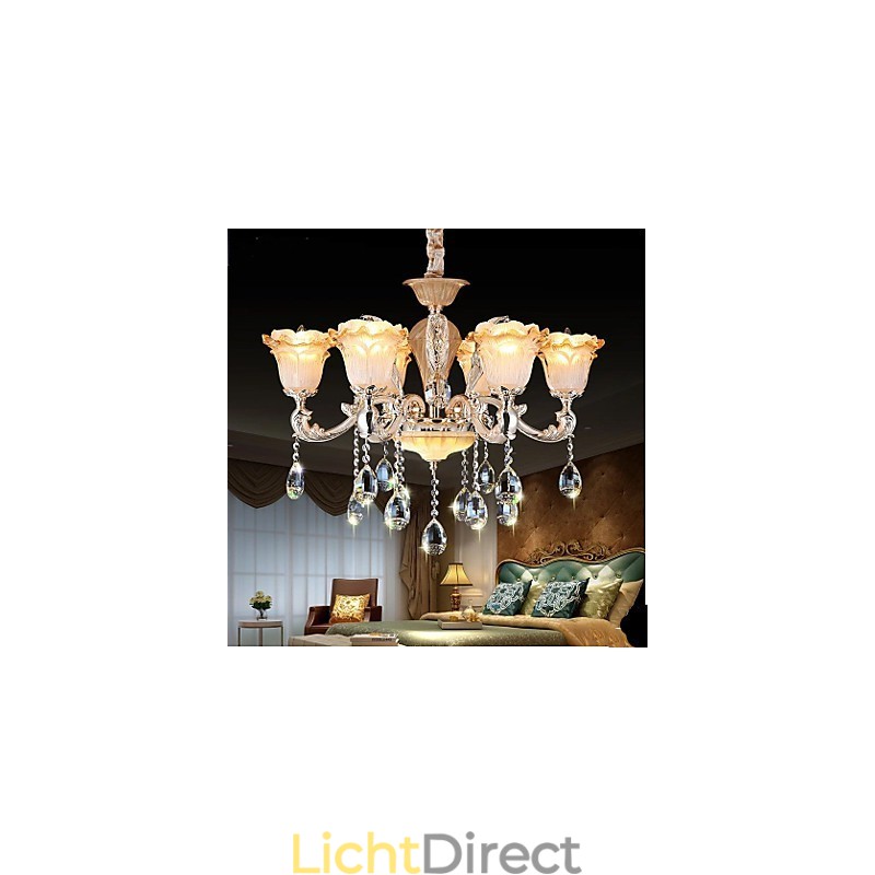 Europese stijl retro kristallen hanglamp Americange lamp