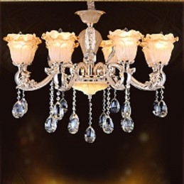 Europese stijl retro kristallen hanglamp Americange lamp