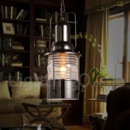 Retro Vintage 1 Licht Lantaarn Koperen Hanglamp