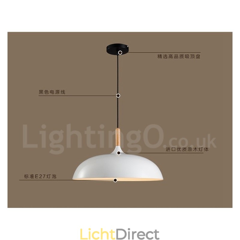 Slaapkamer Moderne Hedendaagse 1 Licht Metalen Hanglamp