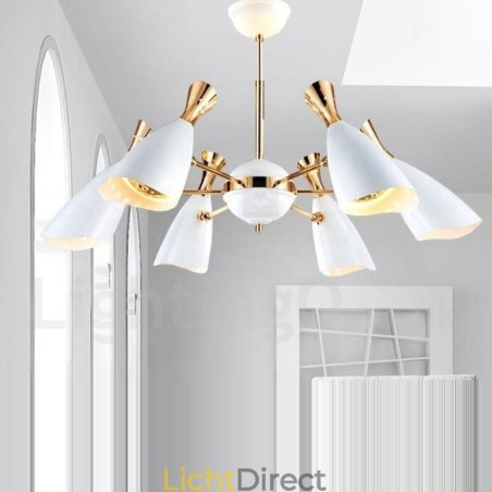Moderne eigentijdse kroonluchterlamp met 6 lampen Moderne eigentijdse kroonluchterlamp met 6 lampen