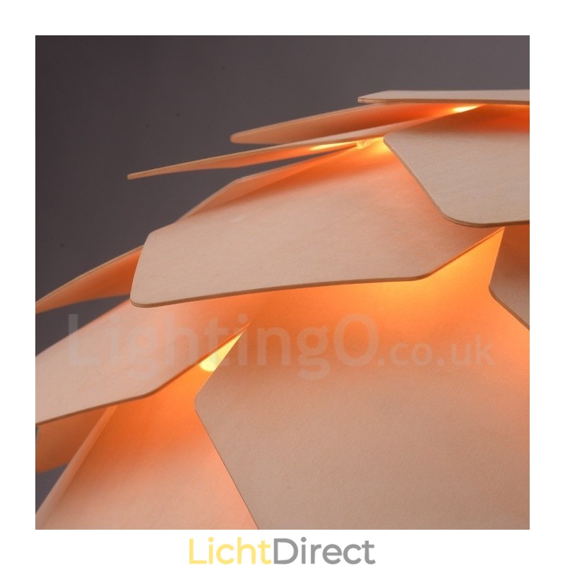 Rustieke Lodge Houten Dennenappel Hanglamp