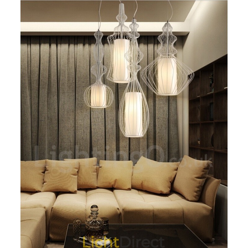 Landelijk vintage metalen vaasvormige hanglamp