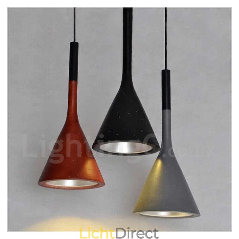 1-lichts vintage betonnen hanglamp