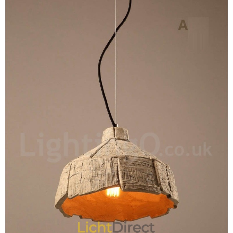 Vintage betonnen hanglamp