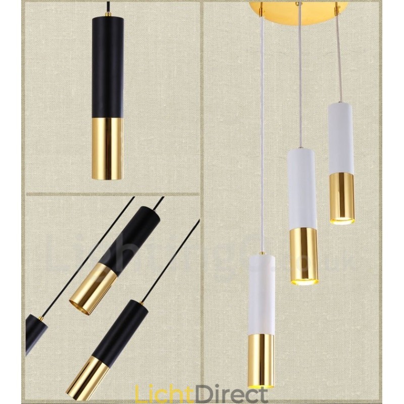3-lichts moderne, eigentijdse hanglamp