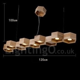 7 Lichte Houten Moderne Hedendaagse Hanglamp