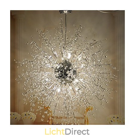 Moderne lantaarnbol kristal chroom metaal inbouw Moderne lantaarnbol kristal chroom metaal inbouw